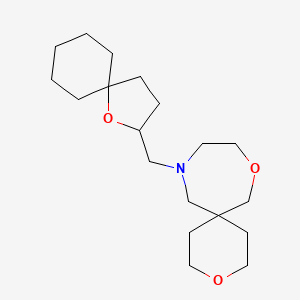 11-(1-Oxaspiro[4.5]decan-2-ylmethyl)-3,8-dioxa-11-azaspiro[5.6]dodecane