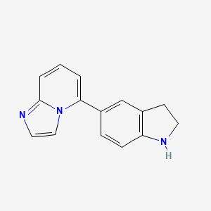 5-(2,3-dihydro-1H-indol-5-yl)imidazo[1,2-a]pyridine