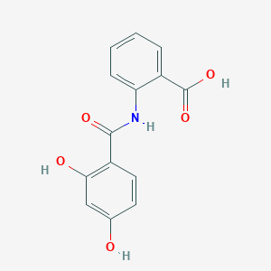 molecular formula C14H11NO5 B6627833 2-[(2,4-Dihydroxybenzoyl)amino]benzoic acid 