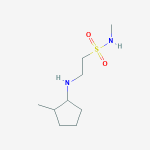 molecular formula C9H20N2O2S B6627847 N-methyl-2-[(2-methylcyclopentyl)amino]ethanesulfonamide 