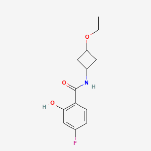 molecular formula C13H16FNO3 B6627852 N-(3-ethoxycyclobutyl)-4-fluoro-2-hydroxybenzamide 