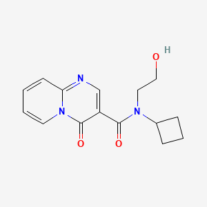 molecular formula C15H17N3O3 B6627885 N-cyclobutyl-N-(2-hydroxyethyl)-4-oxopyrido[1,2-a]pyrimidine-3-carboxamide 