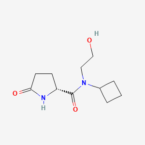 (2R)-N-cyclobutyl-N-(2-hydroxyethyl)-5-oxopyrrolidine-2-carboxamide