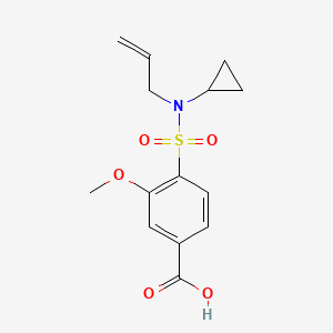 4-[Cyclopropyl(prop-2-enyl)sulfamoyl]-3-methoxybenzoic acid