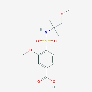 3-Methoxy-4-[(1-methoxy-2-methylpropan-2-yl)sulfamoyl]benzoic acid