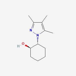 molecular formula C12H20N2O B6627953 (1R,2R)-2-(3,4,5-trimethylpyrazol-1-yl)cyclohexan-1-ol 