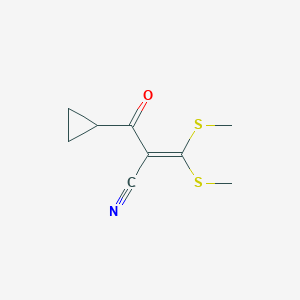 B066280 2-(Cyclopropylcarbonyl)-3,3-di(methylthio)acrylonitrile CAS No. 175137-55-0