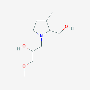 1-[2-(Hydroxymethyl)-3-methylpyrrolidin-1-yl]-3-methoxypropan-2-ol