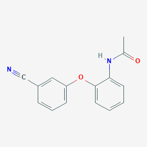 molecular formula C15H12N2O2 B6628063 N-[2-(3-cyanophenoxy)phenyl]acetamide 