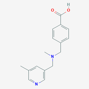 4-[[Methyl-[(5-methylpyridin-3-yl)methyl]amino]methyl]benzoic acid