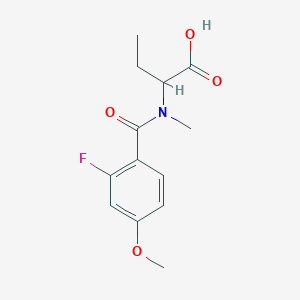 2-[(2-Fluoro-4-methoxybenzoyl)-methylamino]butanoic acid