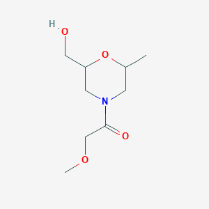 1-[2-(Hydroxymethyl)-6-methylmorpholin-4-yl]-2-methoxyethanone