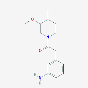 2-(3-Aminophenyl)-1-(3-methoxy-4-methylpiperidin-1-yl)ethanone