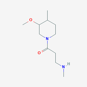 1-(3-Methoxy-4-methylpiperidin-1-yl)-3-(methylamino)propan-1-one