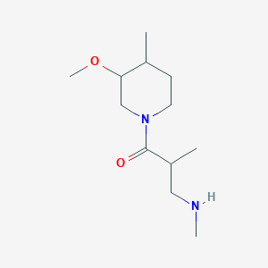 1-(3-Methoxy-4-methylpiperidin-1-yl)-2-methyl-3-(methylamino)propan-1-one