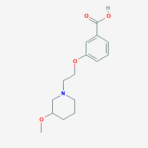 3-[2-(3-Methoxypiperidin-1-yl)ethoxy]benzoic acid