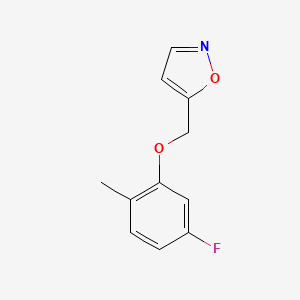 5-[(5-Fluoro-2-methylphenoxy)methyl]-1,2-oxazole
