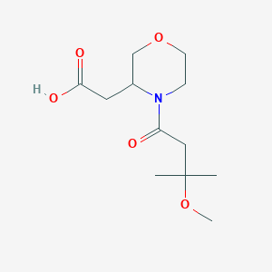 2-[4-(3-Methoxy-3-methylbutanoyl)morpholin-3-yl]acetic acid
