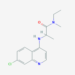 2-[(7-chloroquinolin-4-yl)amino]-N-ethyl-N-methylpropanamide