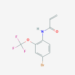 N-[4-bromo-2-(trifluoromethoxy)phenyl]prop-2-enamide