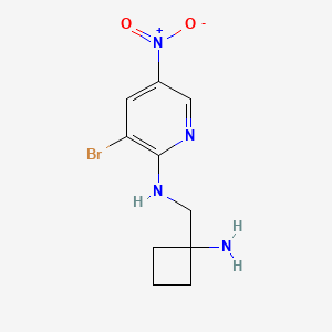 N-[(1-aminocyclobutyl)methyl]-3-bromo-5-nitropyridin-2-amine