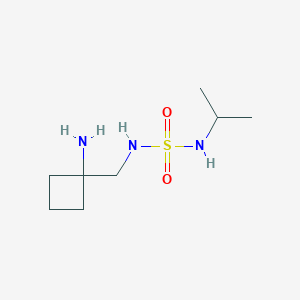 molecular formula C8H19N3O2S B6628496 1-[(Propan-2-ylsulfamoylamino)methyl]cyclobutan-1-amine 