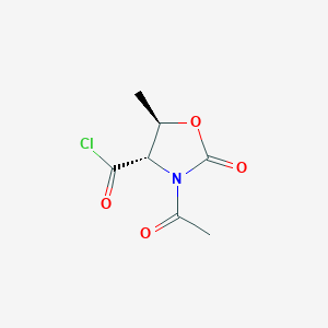 B066286 (4S,5R)-3-acetyl-5-methyl-2-oxo-1,3-oxazolidine-4-carbonyl Chloride CAS No. 171563-11-4