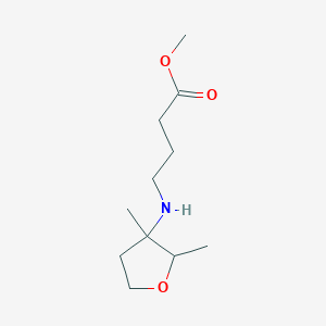 molecular formula C11H21NO3 B6628691 Methyl 4-[(2,3-dimethyloxolan-3-yl)amino]butanoate 