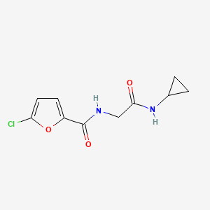 molecular formula C10H11ClN2O3 B6628732 5-chloro-N-[2-(cyclopropylamino)-2-oxoethyl]furan-2-carboxamide 