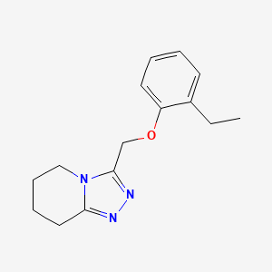 molecular formula C15H19N3O B6628743 3-[(2-Ethylphenoxy)methyl]-5,6,7,8-tetrahydro-[1,2,4]triazolo[4,3-a]pyridine 