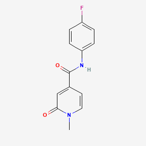molecular formula C13H11FN2O2 B6628754 N-(4-fluorophenyl)-1-methyl-2-oxopyridine-4-carboxamide 