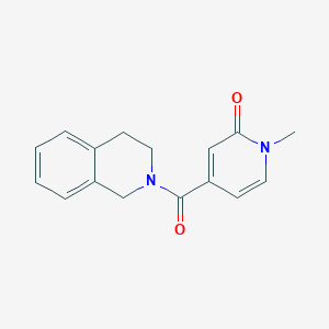 molecular formula C16H16N2O2 B6628767 4-(3,4-dihydro-1H-isoquinoline-2-carbonyl)-1-methylpyridin-2-one 