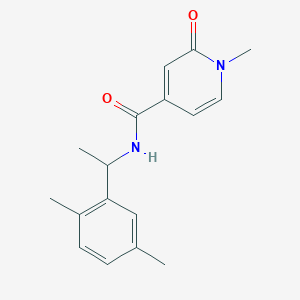 N-[1-(2,5-dimethylphenyl)ethyl]-1-methyl-2-oxopyridine-4-carboxamide