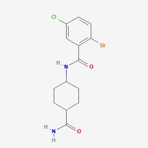 2-bromo-N-(4-carbamoylcyclohexyl)-5-chlorobenzamide