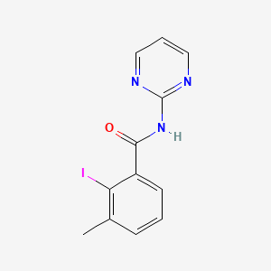 molecular formula C12H10IN3O B6628795 2-iodo-3-methyl-N-pyrimidin-2-ylbenzamide 