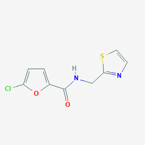 5-chloro-N-(1,3-thiazol-2-ylmethyl)furan-2-carboxamide