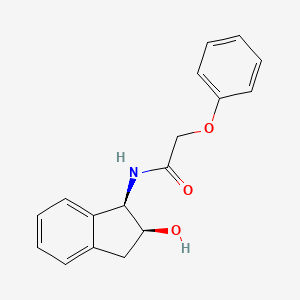 N-[(1R,2S)-2-hydroxy-2,3-dihydro-1H-inden-1-yl]-2-phenoxyacetamide