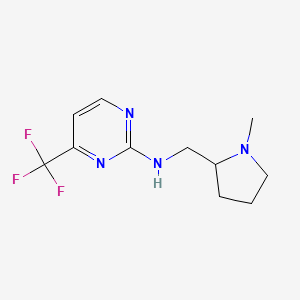 N-[(1-methylpyrrolidin-2-yl)methyl]-4-(trifluoromethyl)pyrimidin-2-amine