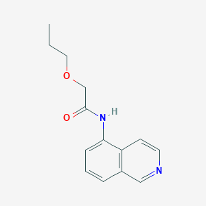 molecular formula C14H16N2O2 B6628860 N-isoquinolin-5-yl-2-propoxyacetamide 