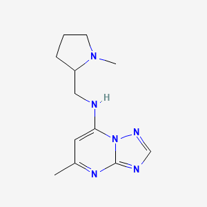 5-methyl-N-[(1-methylpyrrolidin-2-yl)methyl]-[1,2,4]triazolo[1,5-a]pyrimidin-7-amine