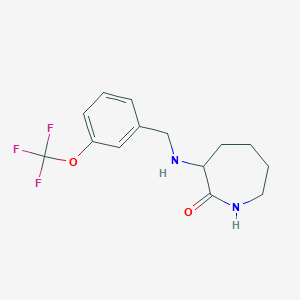 3-[[3-(Trifluoromethoxy)phenyl]methylamino]azepan-2-one
