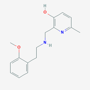 2-[[2-(2-Methoxyphenyl)ethylamino]methyl]-6-methylpyridin-3-ol