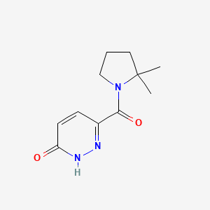 molecular formula C11H15N3O2 B6628898 3-(2,2-dimethylpyrrolidine-1-carbonyl)-1H-pyridazin-6-one 
