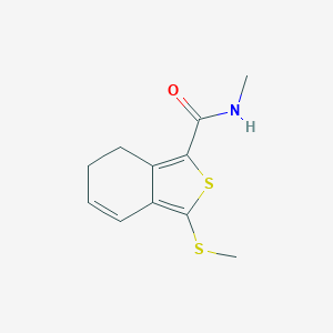 molecular formula C11H13NOS2 B066289 N1-甲基-3-(甲硫基)-6,7-二氢苯并[c]噻吩-1-甲酰胺 CAS No. 175202-56-9