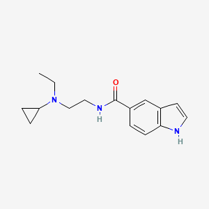 N-[2-[cyclopropyl(ethyl)amino]ethyl]-1H-indole-5-carboxamide