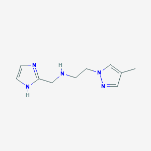 N-(1H-imidazol-2-ylmethyl)-2-(4-methylpyrazol-1-yl)ethanamine
