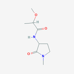 2-methoxy-N-(1-methyl-2-oxopyrrolidin-3-yl)propanamide