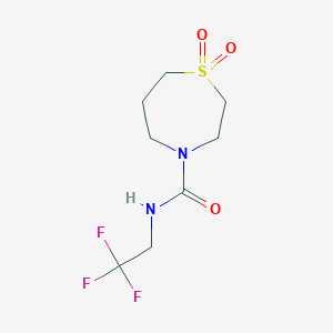 1,1-dioxo-N-(2,2,2-trifluoroethyl)-1,4-thiazepane-4-carboxamide