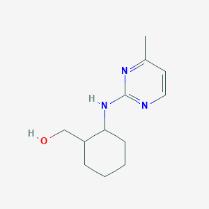 molecular formula C12H19N3O B6629026 [2-[(4-Methylpyrimidin-2-yl)amino]cyclohexyl]methanol 