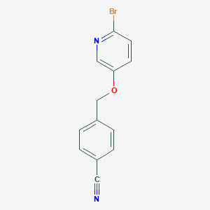 4-[(6-Bromopyridin-3-yl)oxymethyl]benzonitrile